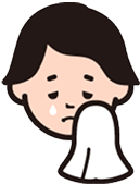 困った顔